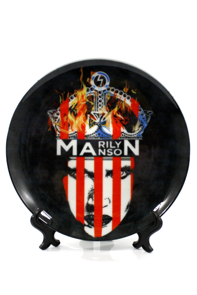 Тарелка Marilyn Manson - фото 1 - rockbunker.ru