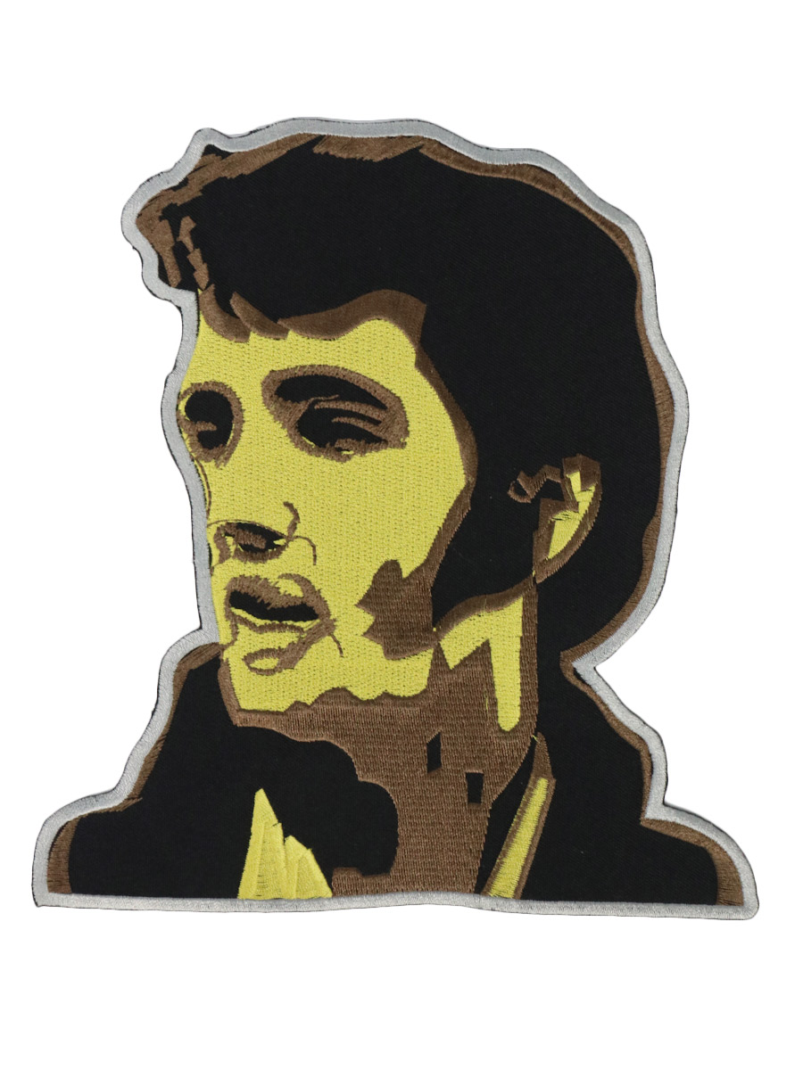 Термонашивка на спину Elvis Presley Yellow - фото 1 - rockbunker.ru