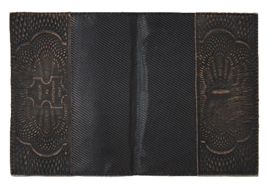 Обложка на паспорт Kawasaki кожаная тёмно-коричневая - фото 4 - rockbunker.ru