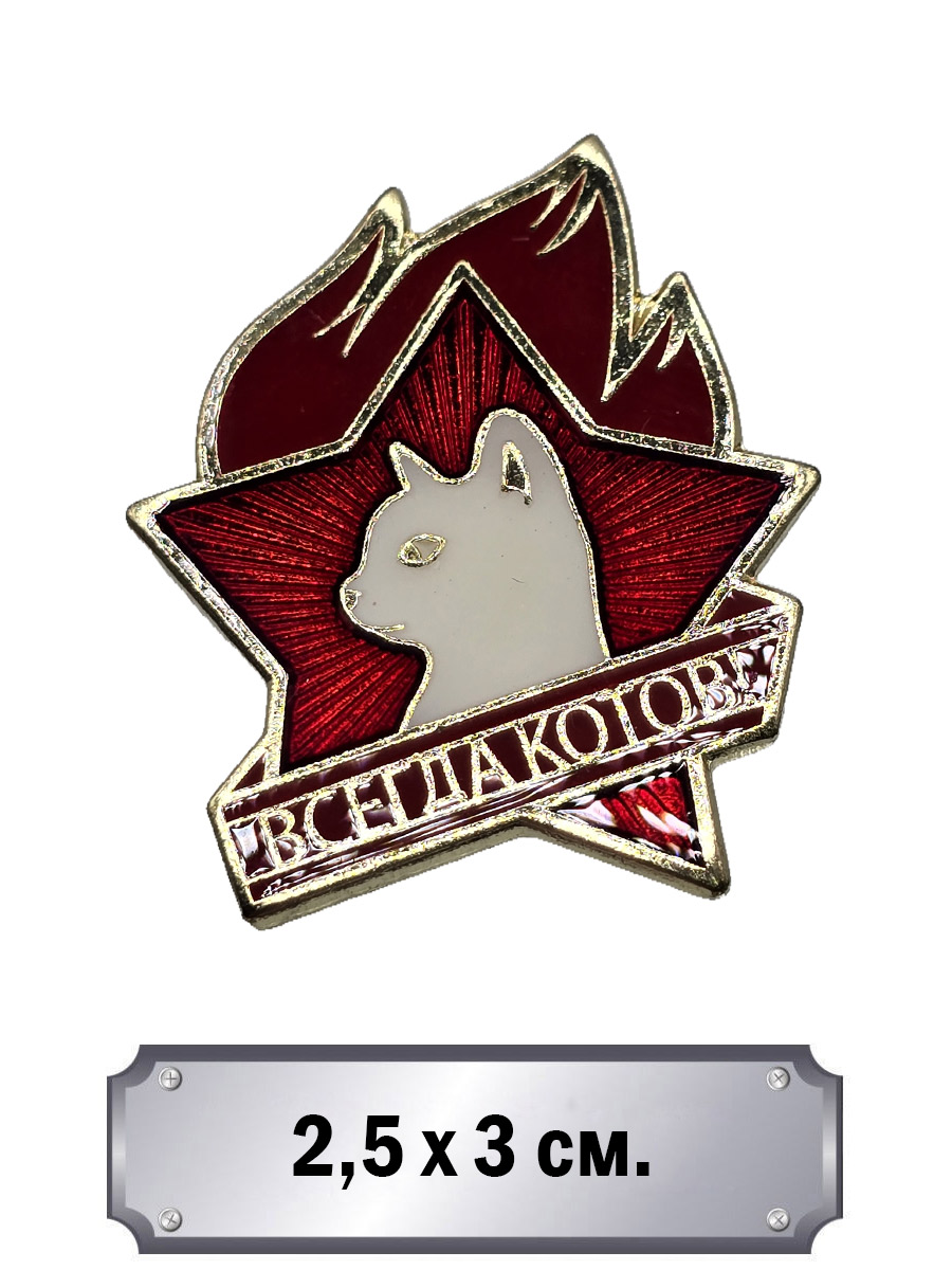 Значок Всегда Готов - фото 1 - rockbunker.ru