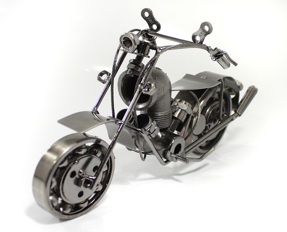Сувенирная модель Мотоцикл ручной работы МРС015 - фото 2 - rockbunker.ru