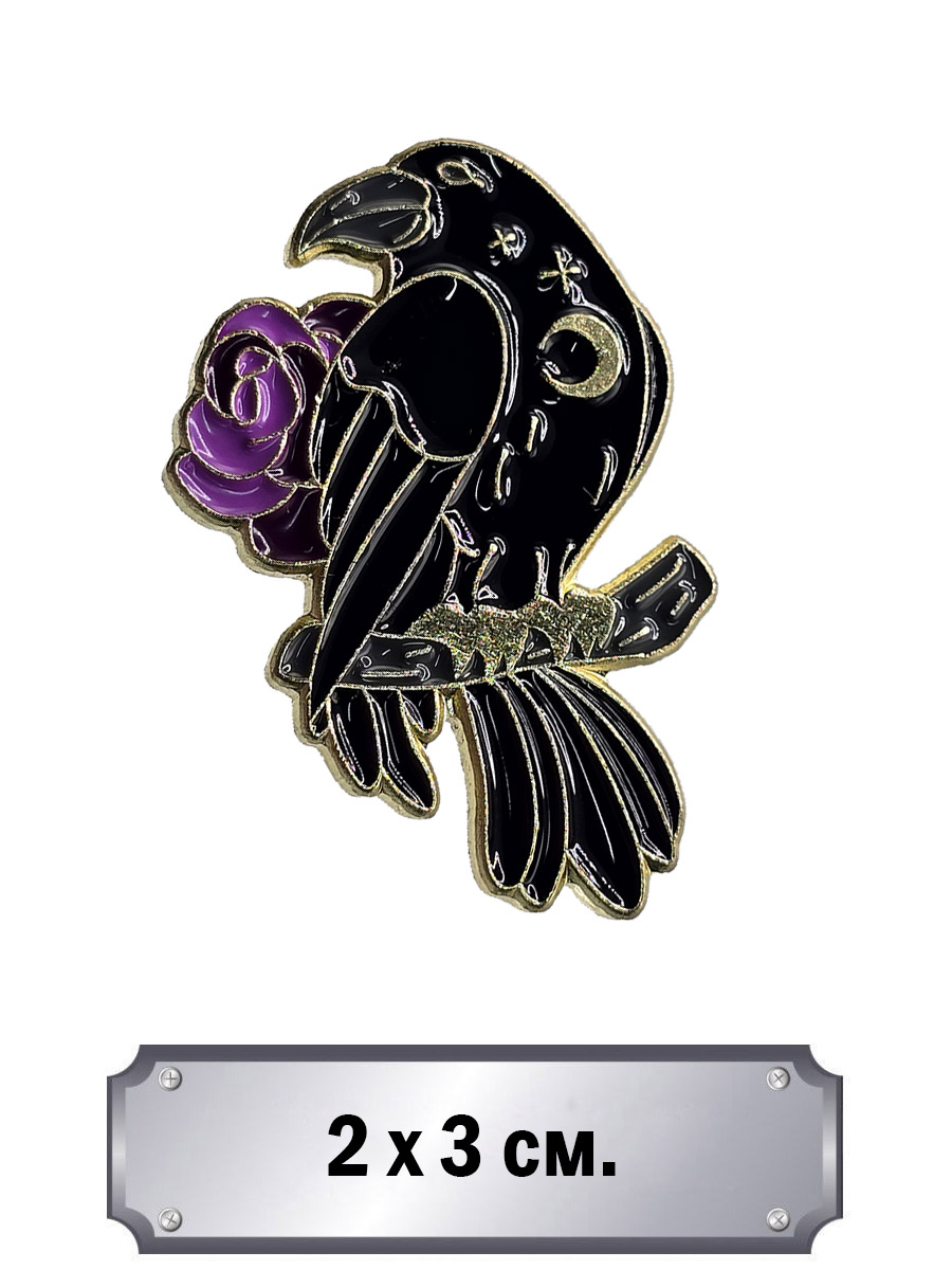 Значок Ворон - фото 1 - rockbunker.ru