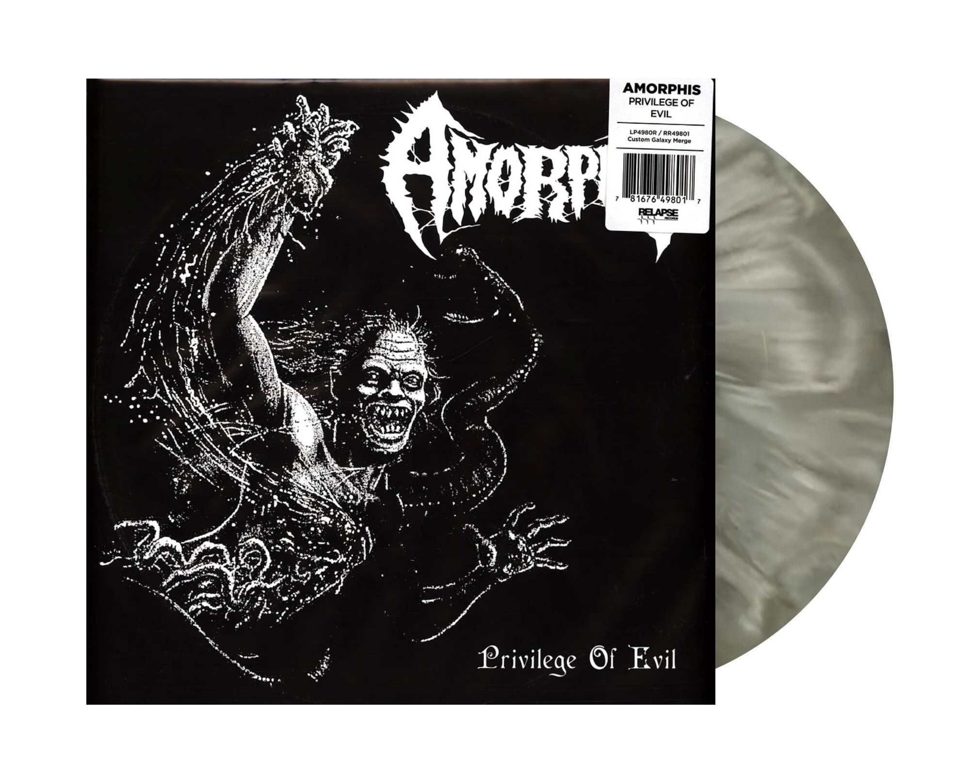 Виниловая пластинка Amorphis / Privilege Of Evil (White Galaxy Merge Vinyl) (LP) - фото 1 - rockbunker.ru