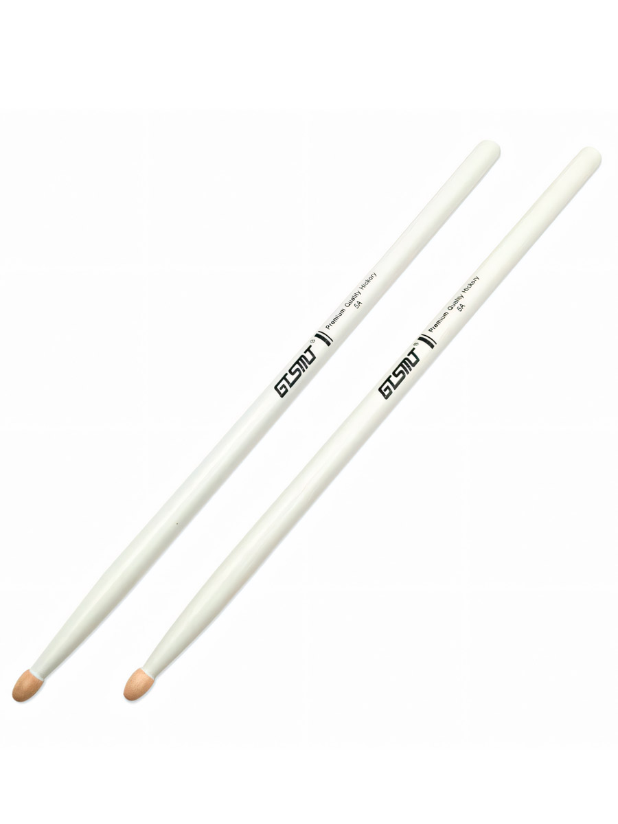 Барабанные палочки GTSMT Белые - фото 1 - rockbunker.ru