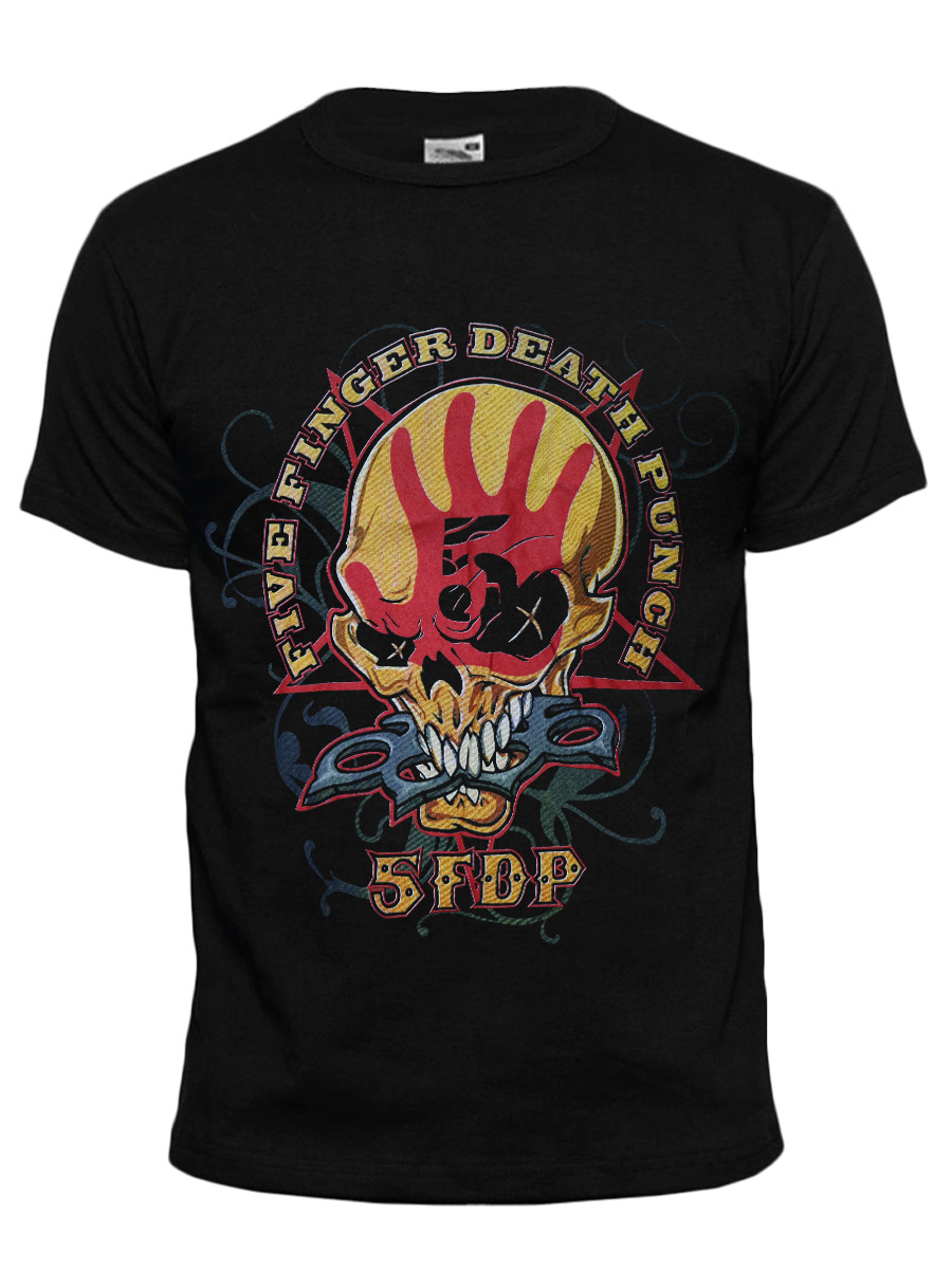 Футболка 5 Finger Death Punch - фото 1 - rockbunker.ru