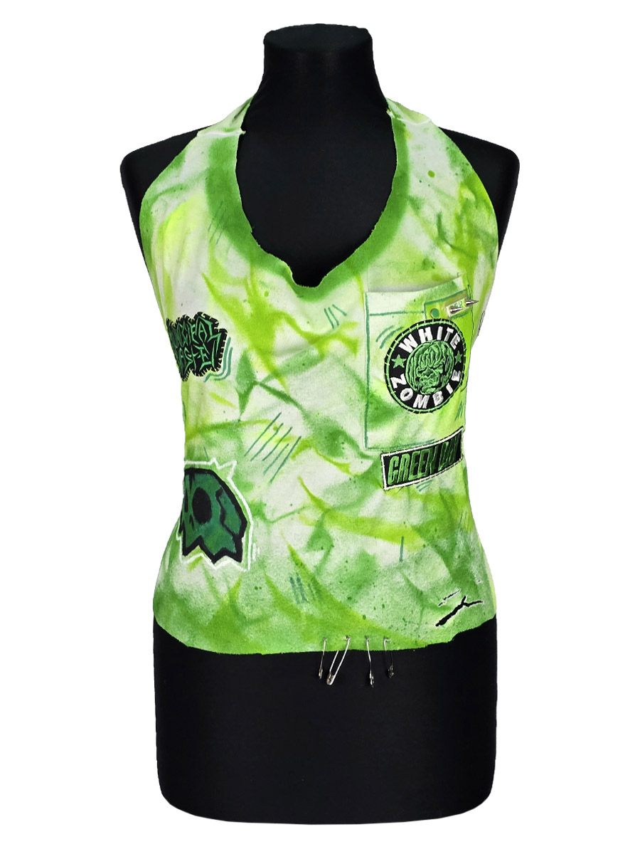 Майка кастомная Green Acid - фото 1 - rockbunker.ru