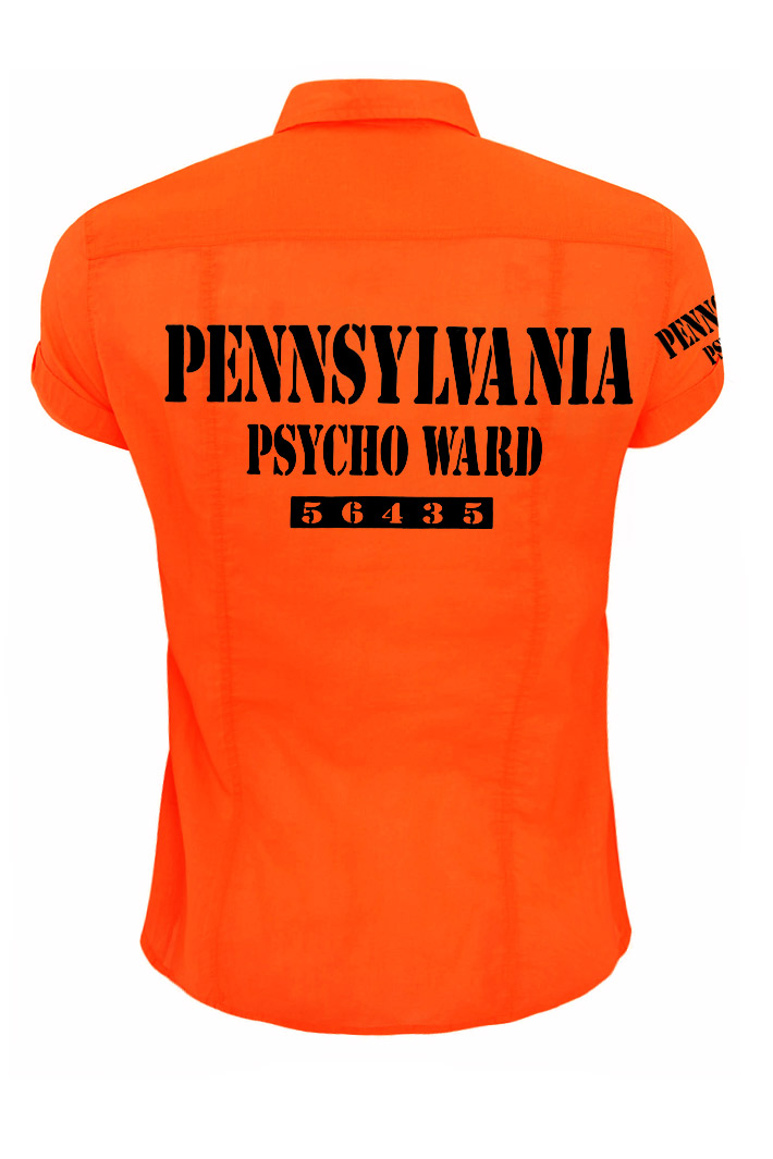 Рубашка Pennsylvania Psycho Ward с коротким рукавом - фото 2 - rockbunker.ru