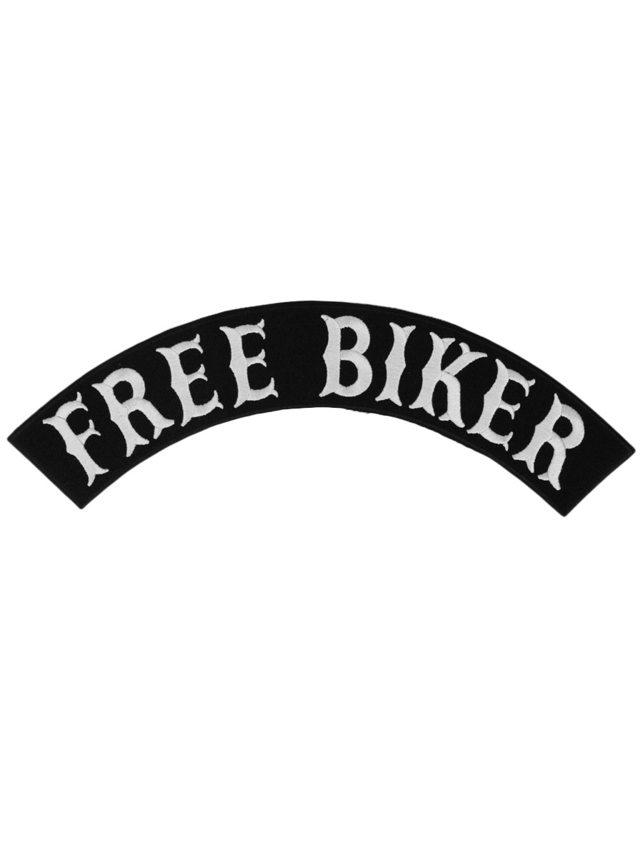 Термонашивка на спину Free Biker - фото 1 - rockbunker.ru