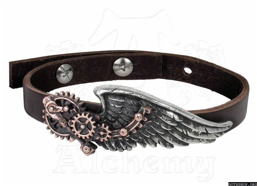 Браслет Alchemy Gothic A100 The Black Baron Technicians Wingstrap - фото 1 - rockbunker.ru