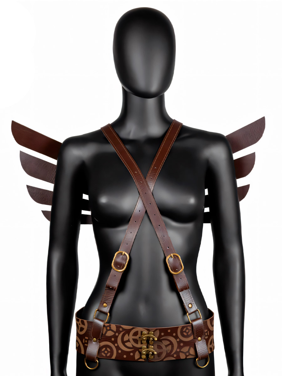 Портупея Стимпанк с Крыльями - фото 1 - rockbunker.ru