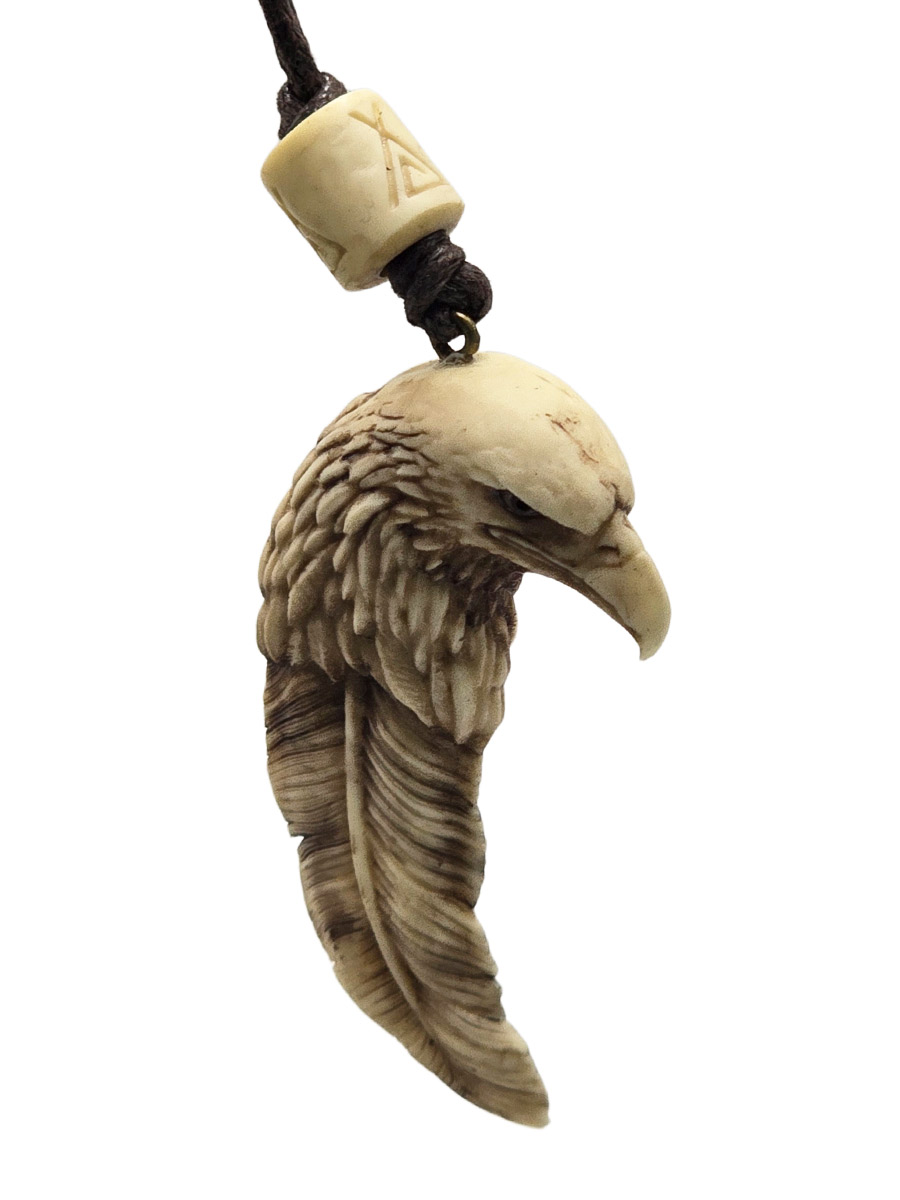 Кулон Орел Перо - фото 1 - rockbunker.ru