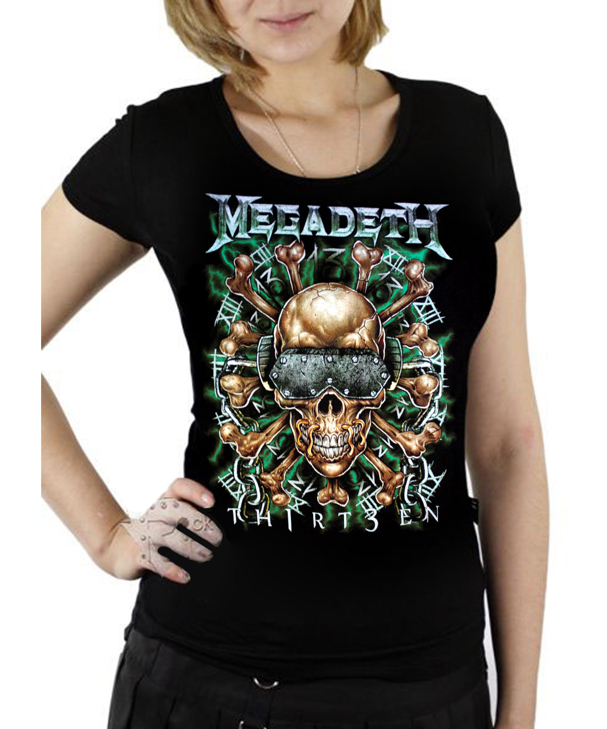 Футболка женская Megadeth - фото 1 - rockbunker.ru