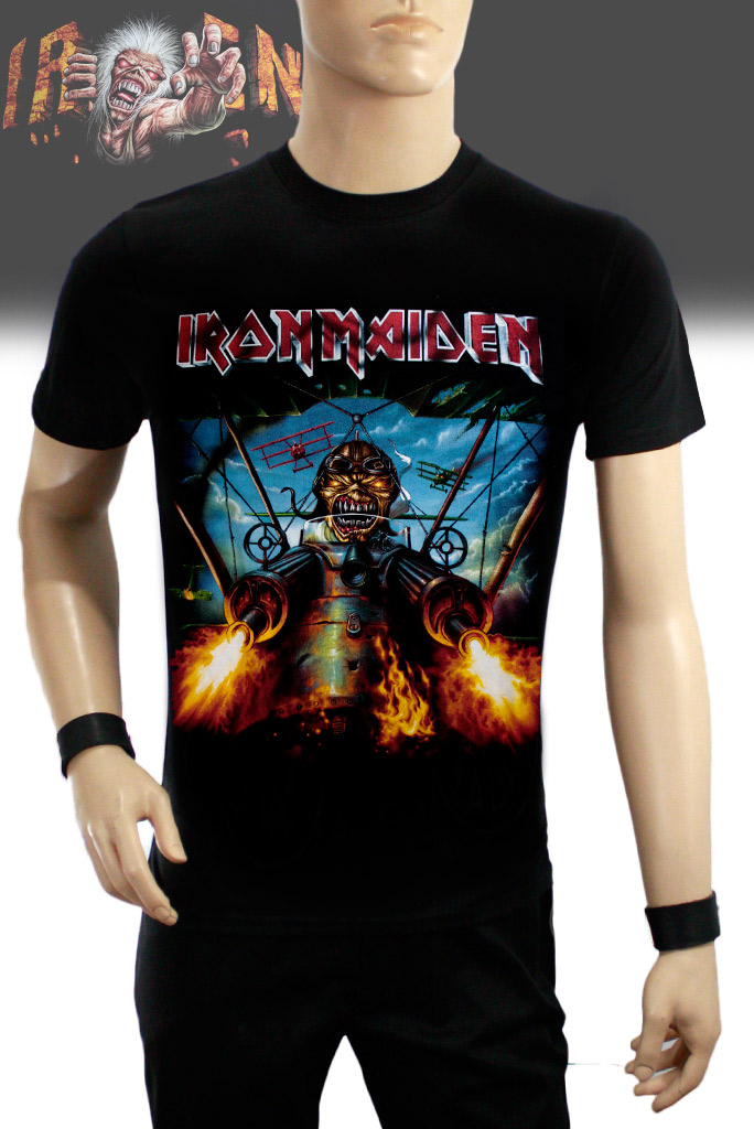 Футболка Hot Rock Iron Maiden Aces High - фото 1 - rockbunker.ru