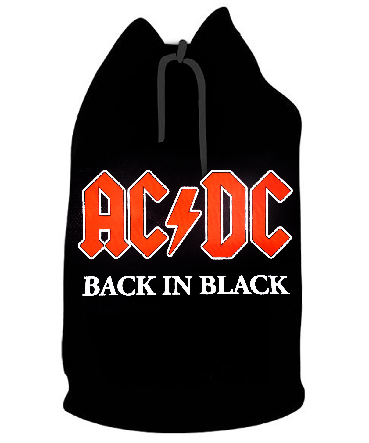 Торба AC DC Back In Black текстильная - фото 1 - rockbunker.ru