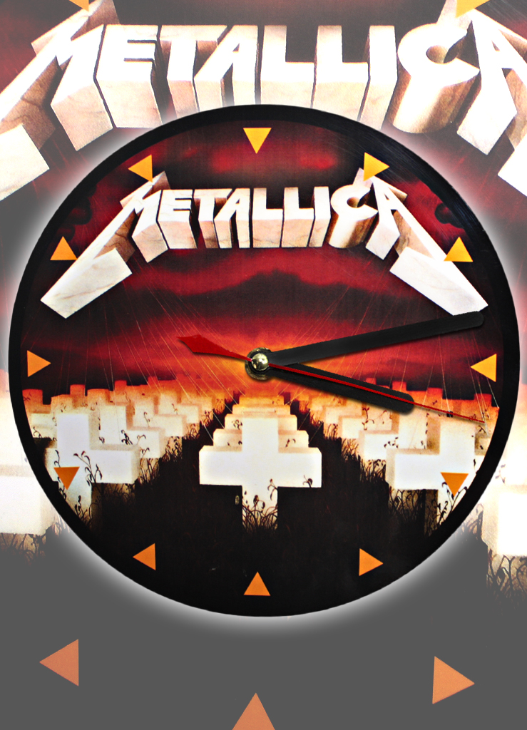 Часы настенные RockMerch Metallica Master of Puppets - фото 1 - rockbunker.ru