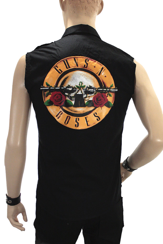 Рубашка Guns n Roses без рукавов - фото 2 - rockbunker.ru