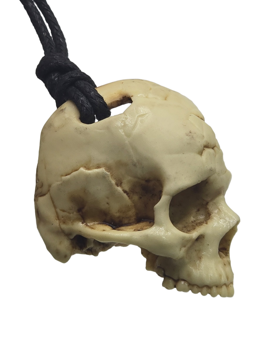Кулон Череп сломанный - фото 1 - rockbunker.ru