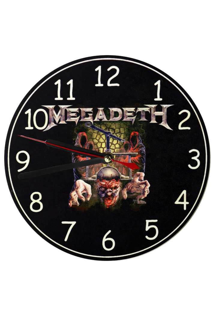 Часы настенные Megadeth - фото 1 - rockbunker.ru