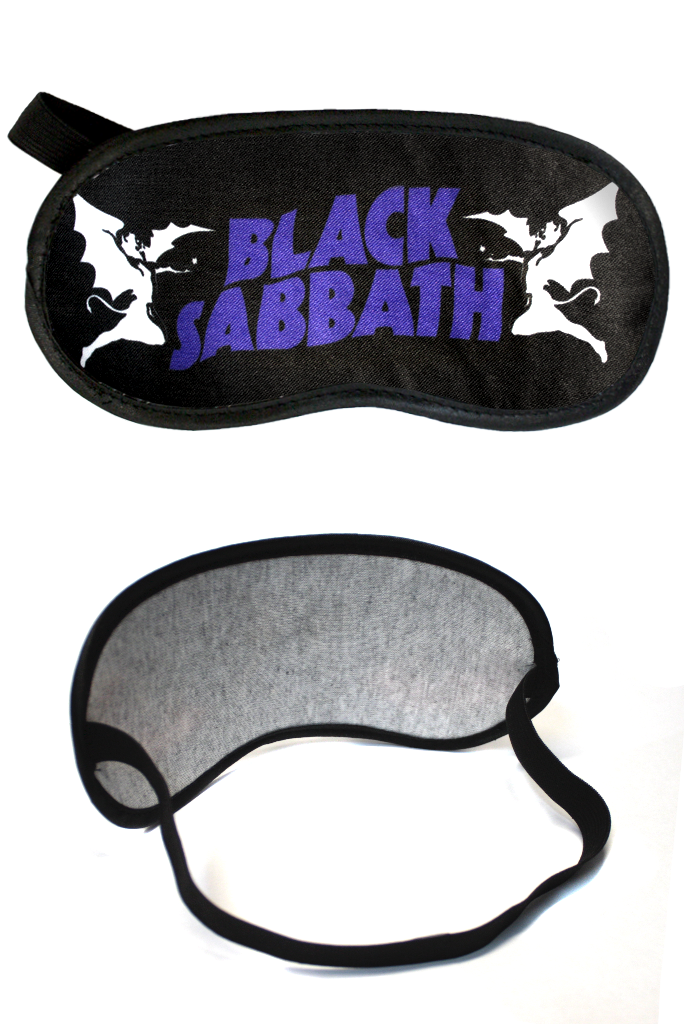 Маска для сна Black Sabbath - фото 2 - rockbunker.ru