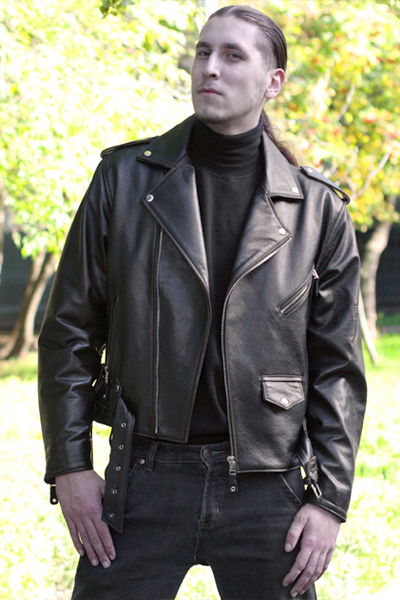 Косуха кожаная мужская HarleyDavidson КС-15 - фото 1 - rockbunker.ru