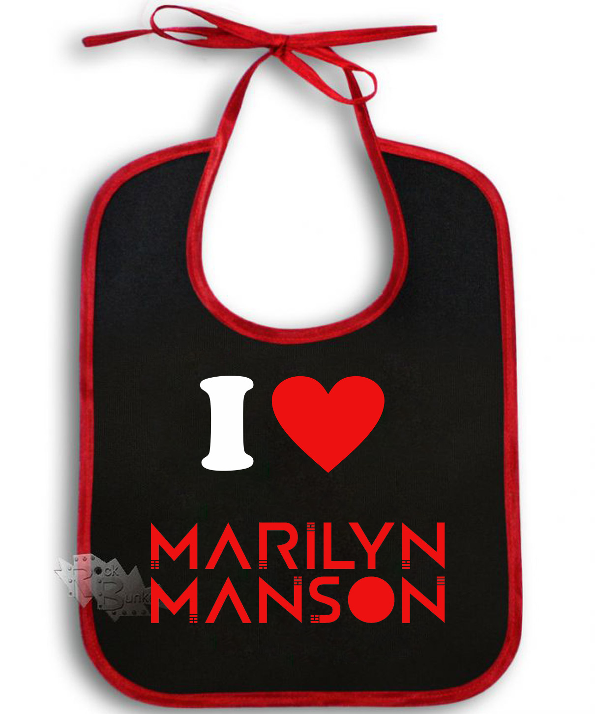 Слюнявчик I Love Marilyn Manson - фото 1 - rockbunker.ru