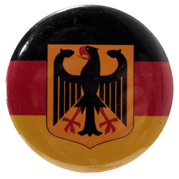 Значок RockMerch Флаг Германии с гербом - фото 1 - rockbunker.ru