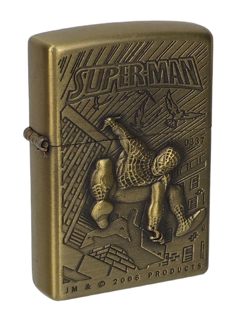 Зажигалка бензиновая Super-Man - фото 1 - rockbunker.ru