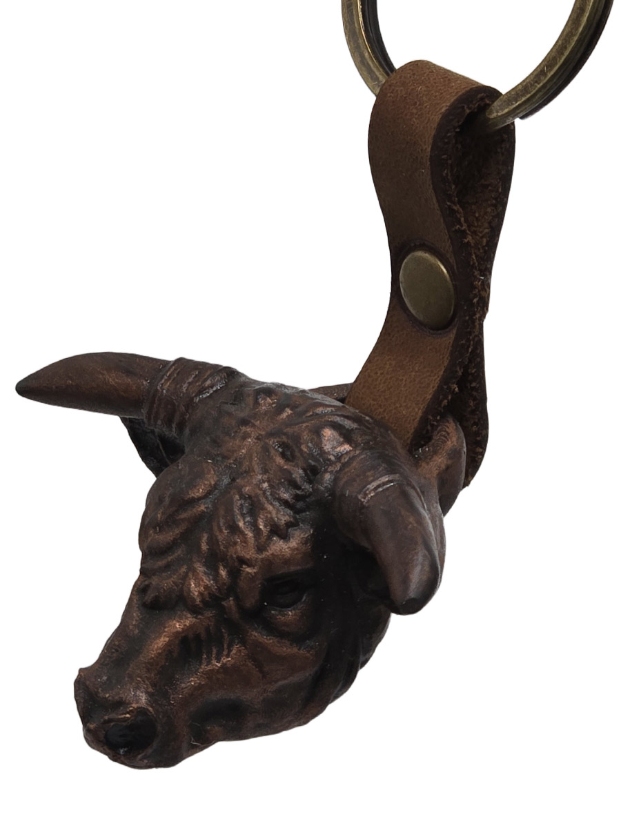 Брелок Минотавр бронзовый - фото 2 - rockbunker.ru