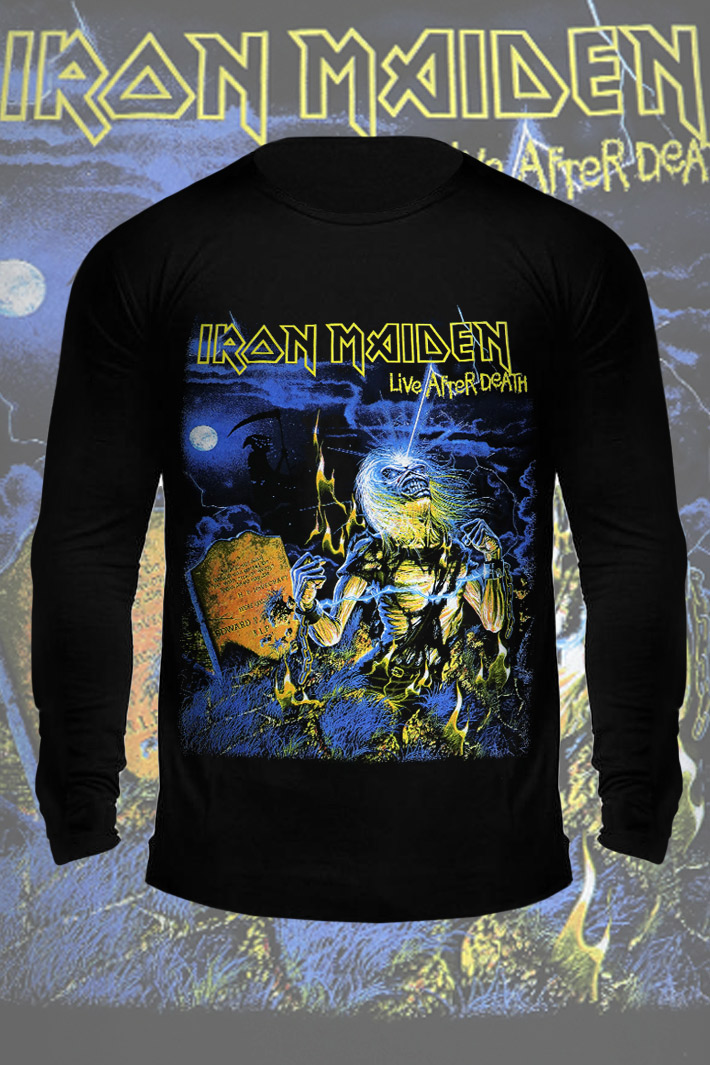 Лонгслив Iron Maiden Live After Death - фото 1 - rockbunker.ru