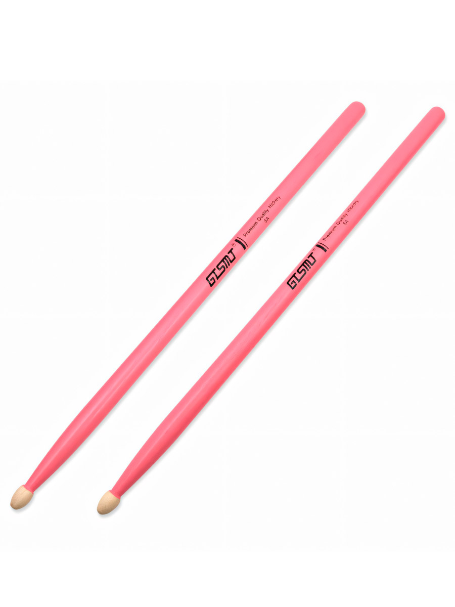 Барабанные палочки GTSMT Розовые - фото 1 - rockbunker.ru
