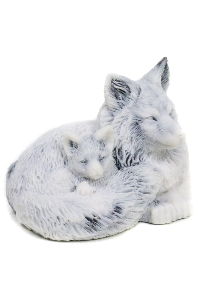 Сувенир Лисичка с лисенком - фото 2 - rockbunker.ru