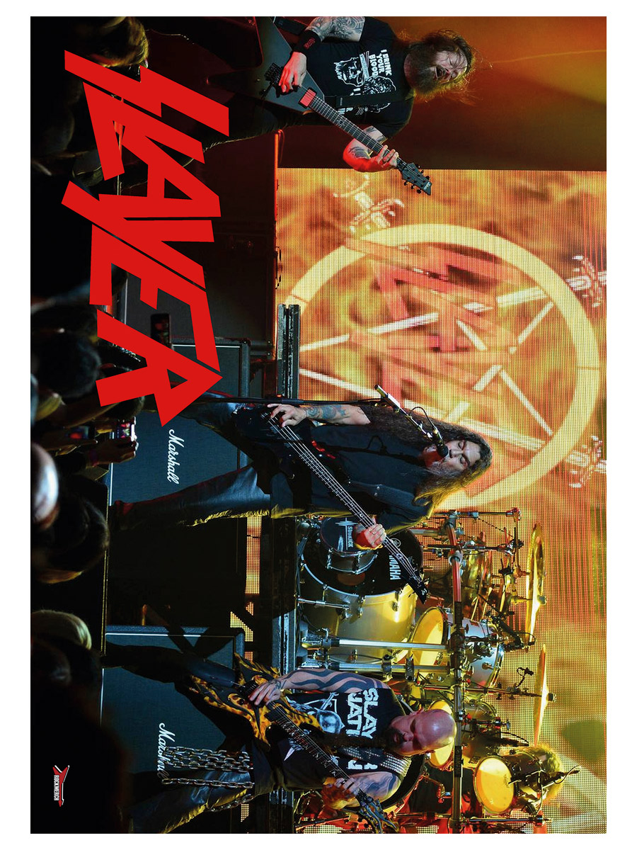 Плакат самоклеющийся на стену Slayer - фото 1 - rockbunker.ru