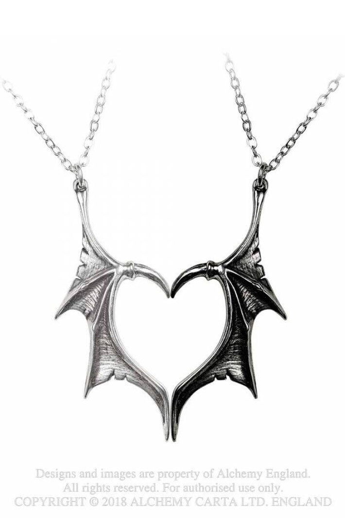 Кулон Alchemy Gothic P851 Darkling Heart - фото 1 - rockbunker.ru