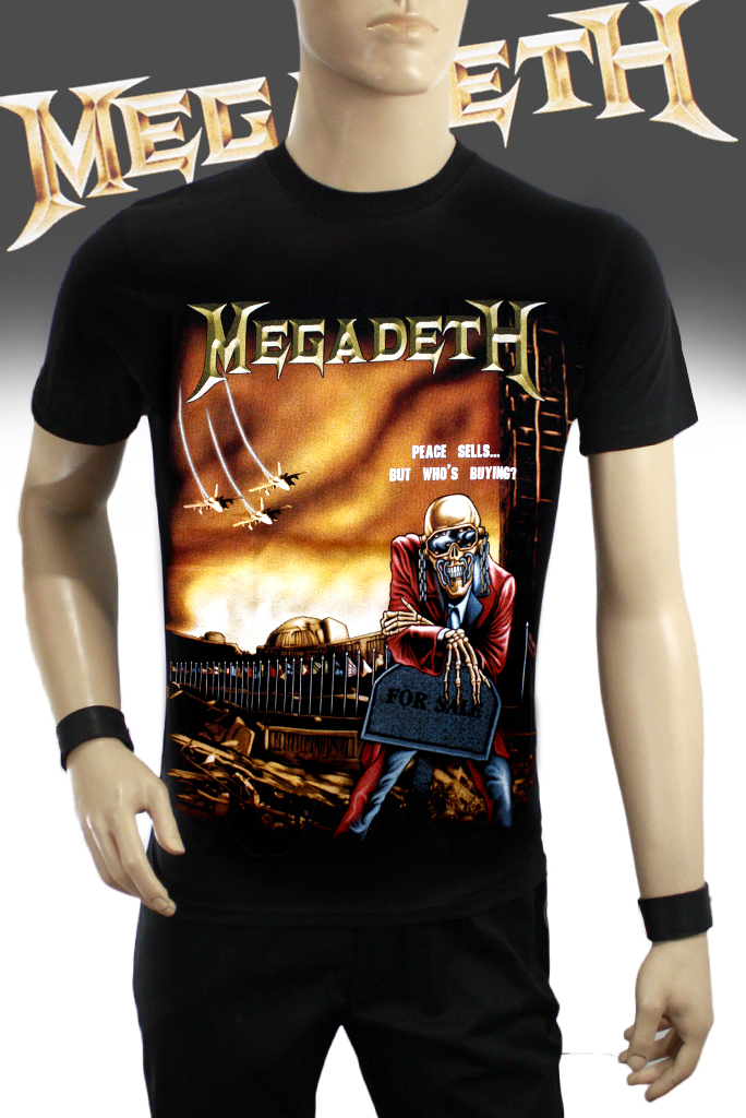 Футболка Hot Rock Megadeth Peace Sells But Whos Buying - фото 1 - rockbunker.ru
