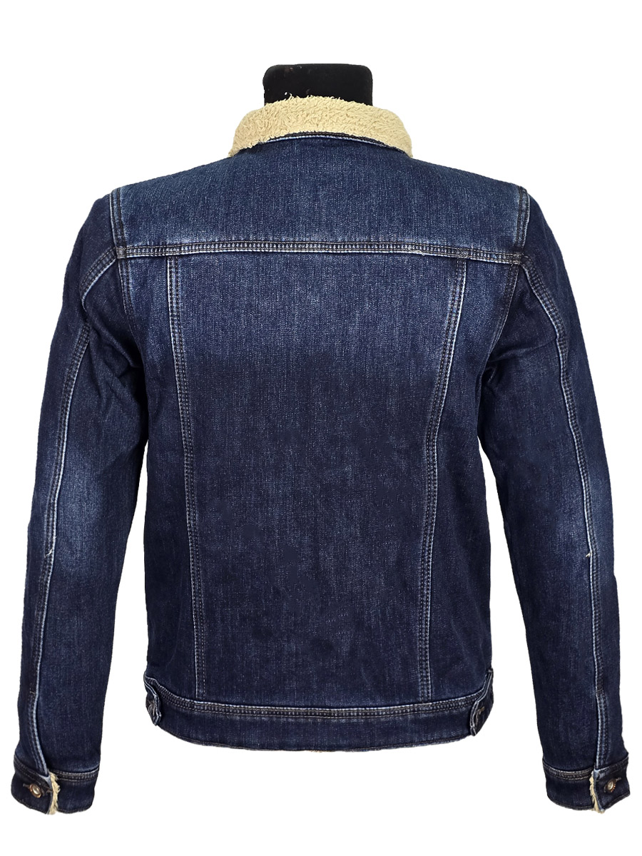 Куртка джинсовая на меху  - фото 2 - rockbunker.ru