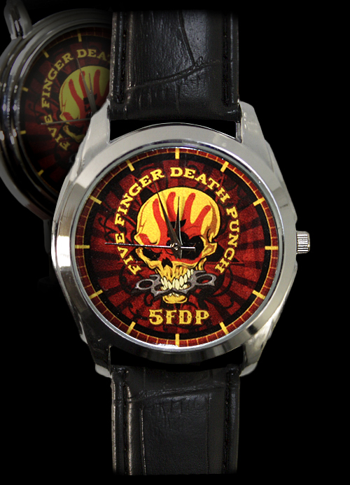 Часы RockMerch 5 Finger Death Punch наручные - фото 1 - rockbunker.ru