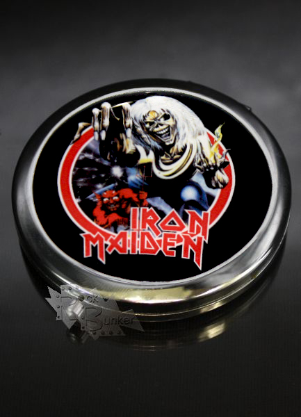 Зеркало RockMerch Iron Maiden The Number Of The Beast карманное - фото 1 - rockbunker.ru