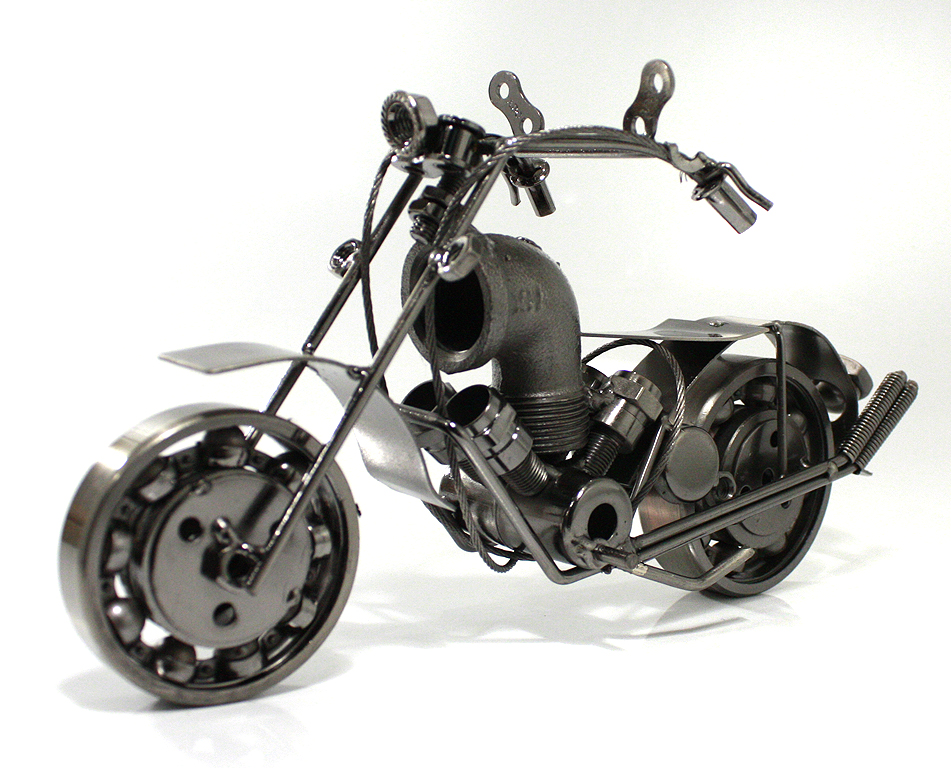 Сувенирная модель Мотоцикл ручной работы МРС015 - фото 3 - rockbunker.ru