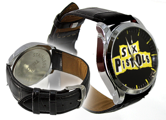 Часы RockMerch Sex Pistols наручные - фото 2 - rockbunker.ru