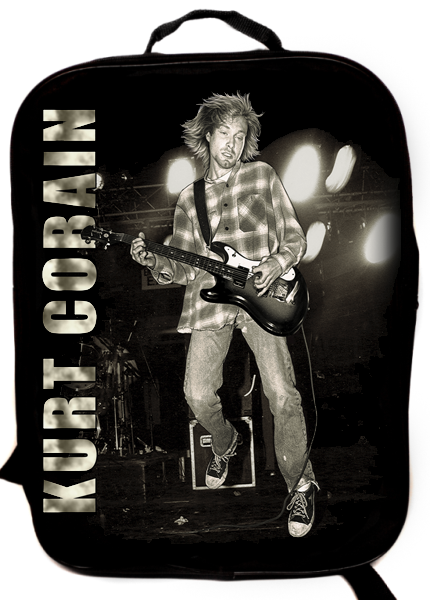 Портфель-ранец Kurt Cobaine текстильный - фото 1 - rockbunker.ru