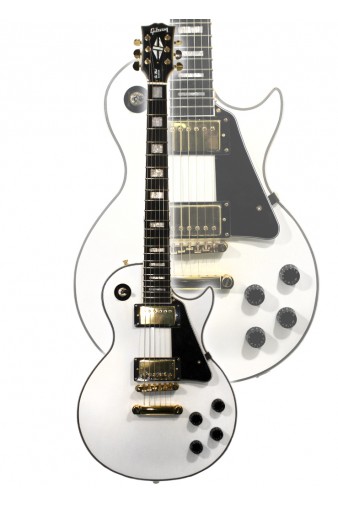 Электрогитара Gibson Les Paul Custom белая - фото 2 - rockbunker.ru