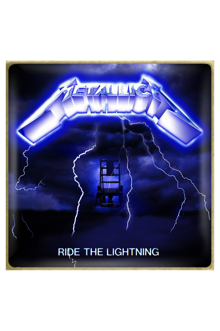 Значок RockMerch Metallica Ride the lightning - фото 1 - rockbunker.ru