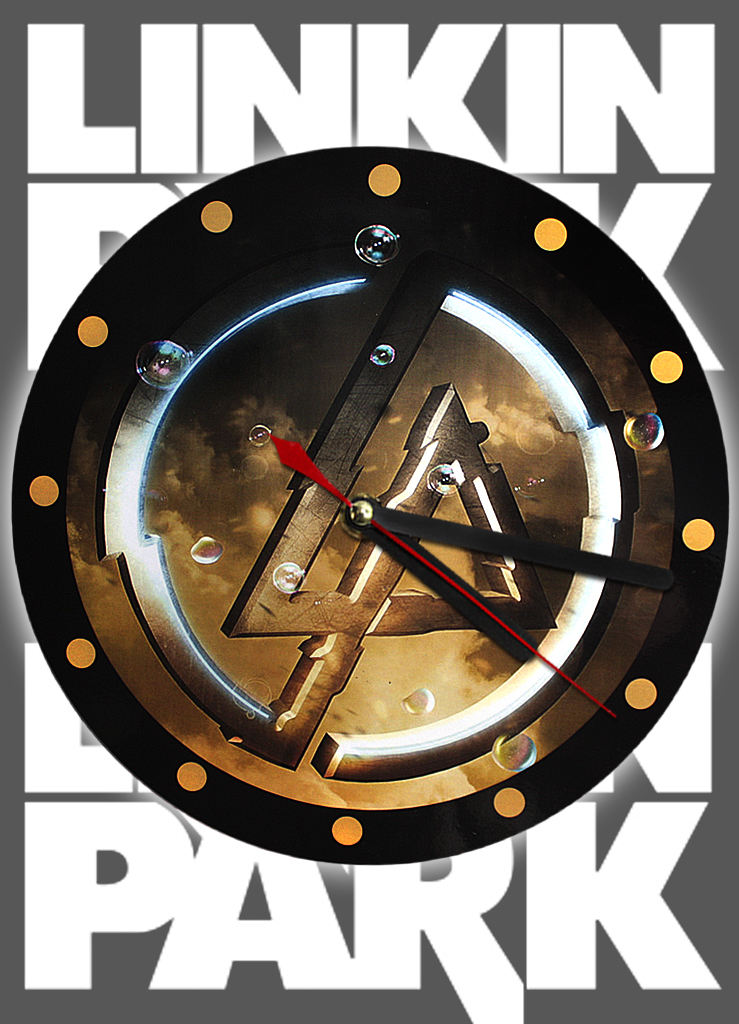 Часы настенные RockMerch Linkin Park - фото 1 - rockbunker.ru