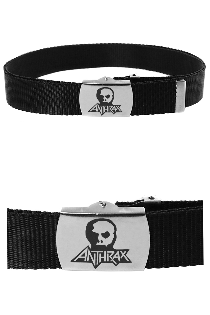 Ремень на зажиме Anthrax - фото 1 - rockbunker.ru