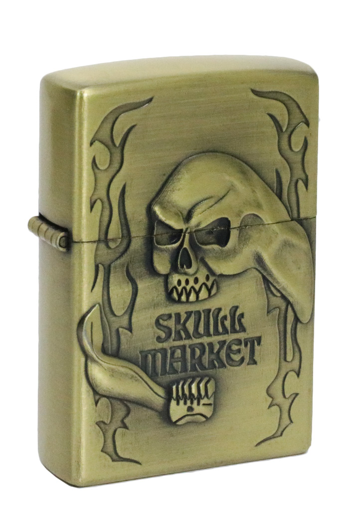 Зажигалка бензиновая Skull Market Череп - фото 1 - rockbunker.ru