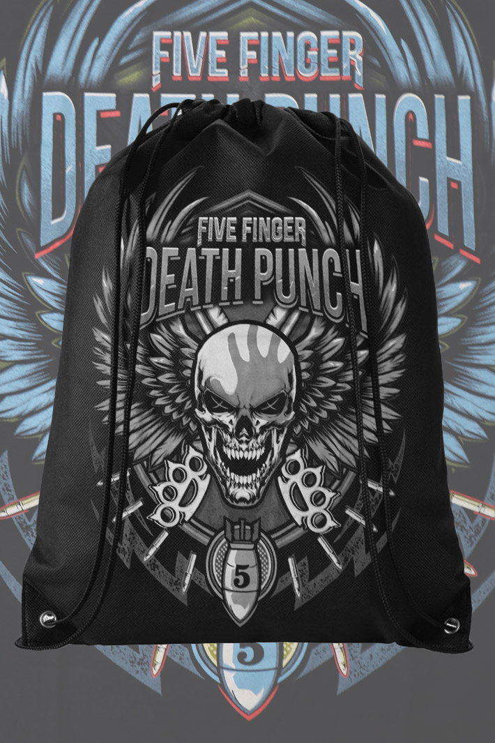 Мешок заплечный Five Finger Death Punch - фото 2 - rockbunker.ru