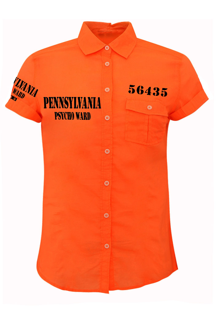 Рубашка Pennsylvania Psycho Ward с коротким рукавом - фото 1 - rockbunker.ru