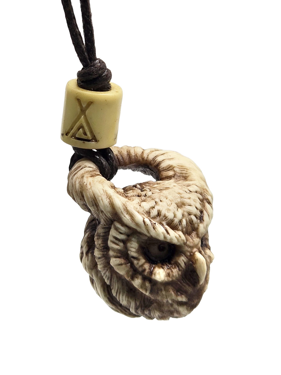 Кулон Голова Совы - фото 1 - rockbunker.ru
