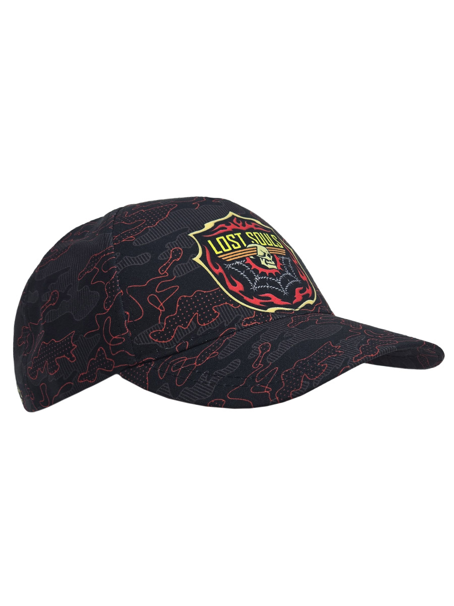 Бейсболка Lost Souls красная - фото 1 - rockbunker.ru