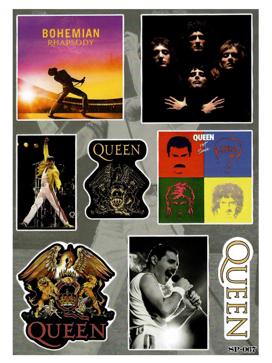 Набор стикеров Queen - фото 2 - rockbunker.ru